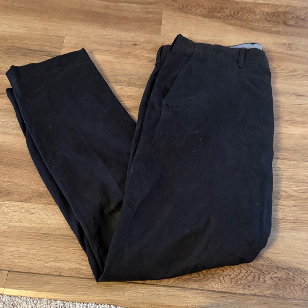 J. Crew Men's Black Chinos